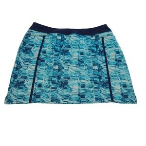 Adidas Golf Skort Womens L Blue Athletic Skirt Activewear Tennis Pickleball